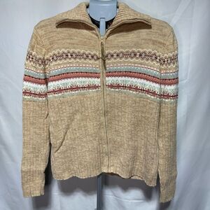 Vintage Zippered Front Sweater